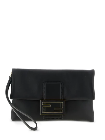 Сумка через плечо из багета FENDI Mamma black