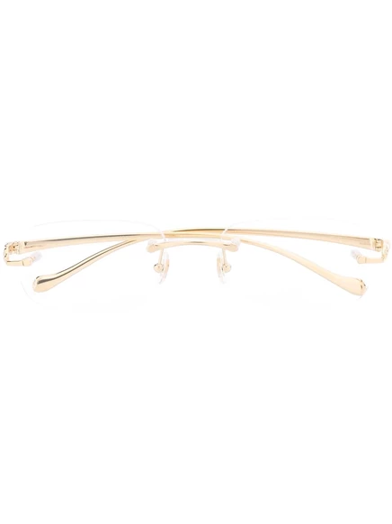 Унисекс очки Cartier Eyewear CT0058O 002 овальные, золотистые