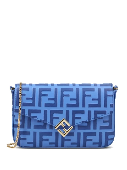 Женский кошелек Fendi FF Diamonds на цепочке, синий