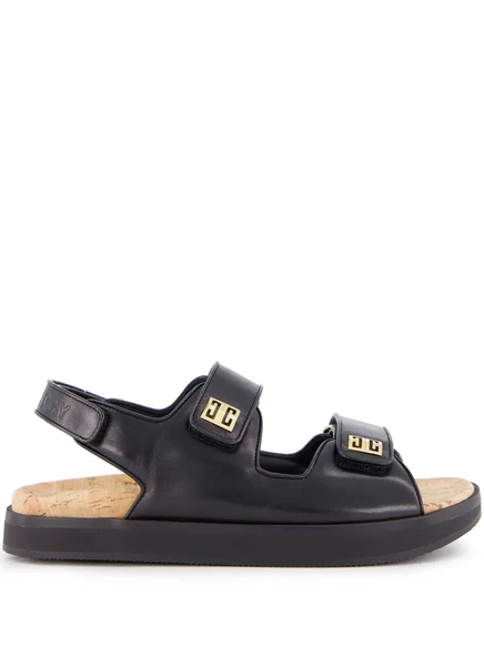 Кожаные босоножки Givenchy 4G black