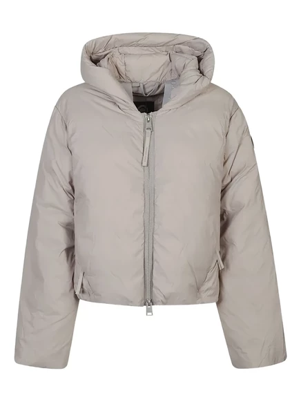 Женская пуховая куртка Canada Goose с капюшоном, серая