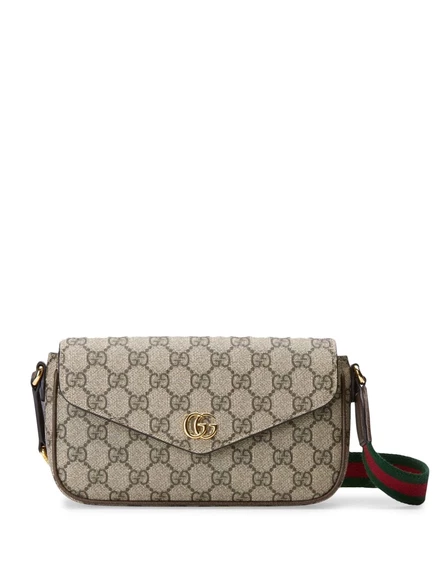 Мини-сумка из кожи Gucci Ophidia neutrals
