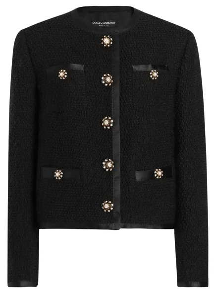 Вязаный жакет Dolce & Gabbana black