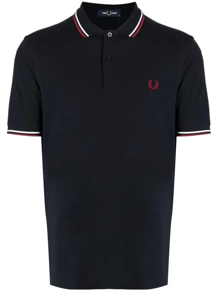 Мужская футболка-поло Fred Perry хлопковая, синяя