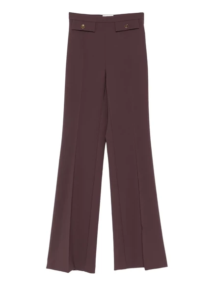 Женские брюки Elisabetta Franchi клёш, коричневые