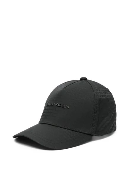 Мужская бейсболка Emporio Armani с логотипом, черная