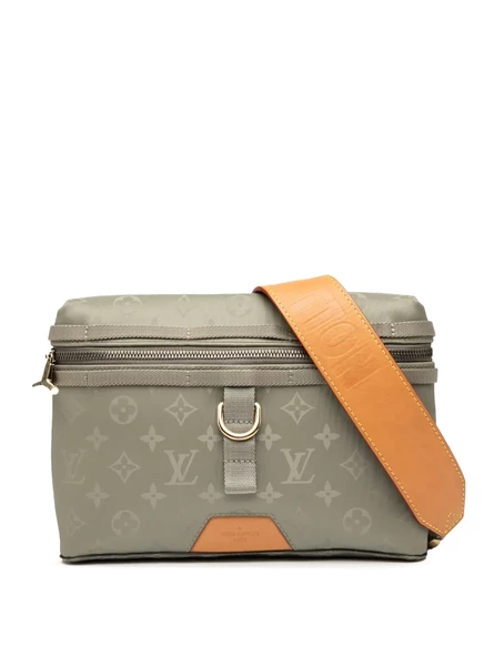Сумка-мессенджер Louis Vuitton Pre-Owned Messenger PM, серая