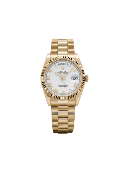 Часы Rolex Day-Date 36 мм желтое золото, белый циферблат