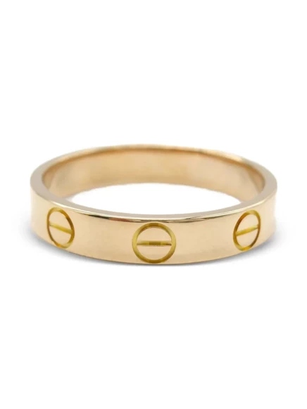 Кольцо Cartier Love mini 18K розовое золото