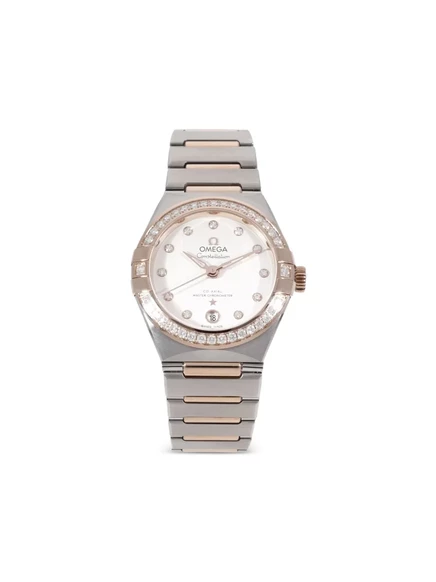 Женские часы Omega Constellation Manhattan 29 мм, с бриллиантами