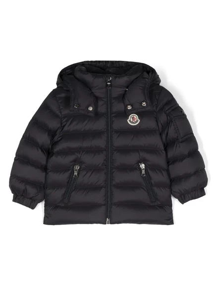 Детская пуховая куртка moncler enfant с капюшоном, синяя