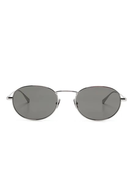 Солнцезащитные очки в овальной оправе Saint Laurent Eyewear  silver
