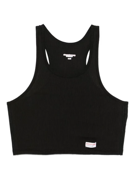 Женская укороченная майка-борцовка Alexander Wang, черная