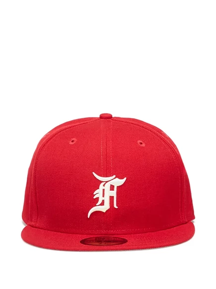 Унисекс кепка New Era x Fear Of God, красная