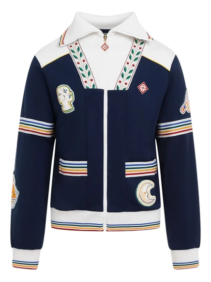 Мужская спортивная куртка Casablanca Varsity, сине-белая