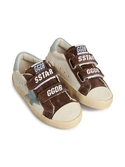 Детские кроссовки Golden Goose Kids Old School, бежевые