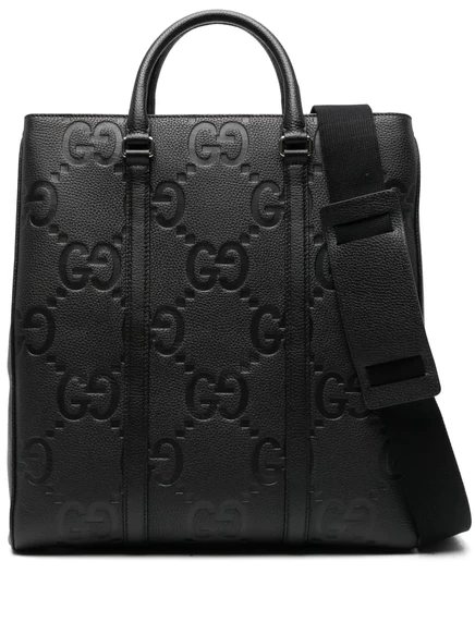 Средняя сумка-шопер Gucci Jumbo GG, черная