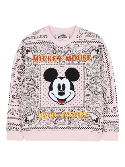Детский свитшот Marc Jacobs Kids Mickey, розовый