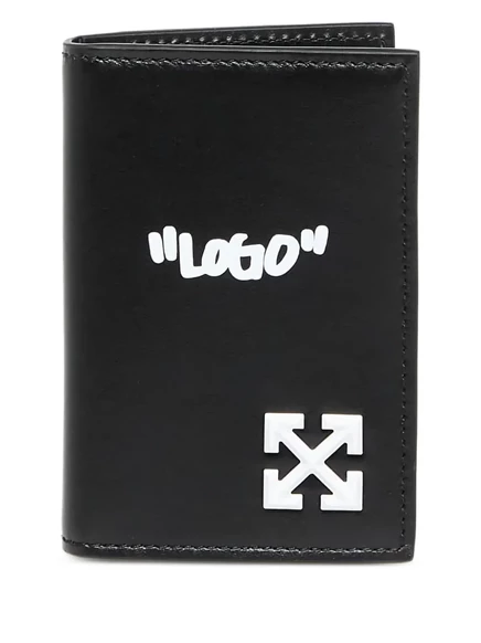 Унисекс портмоне для карт Off-White Logo, черное