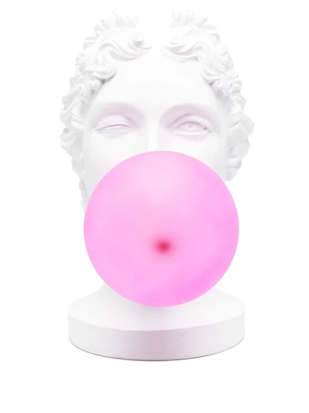 Настольная лампа Seletti Grace Bubblegum, бело-розовая
