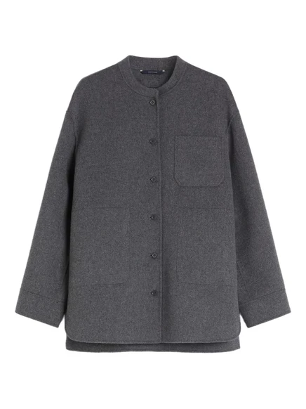 Шерстяной жакет с карманами от Max Mara grey