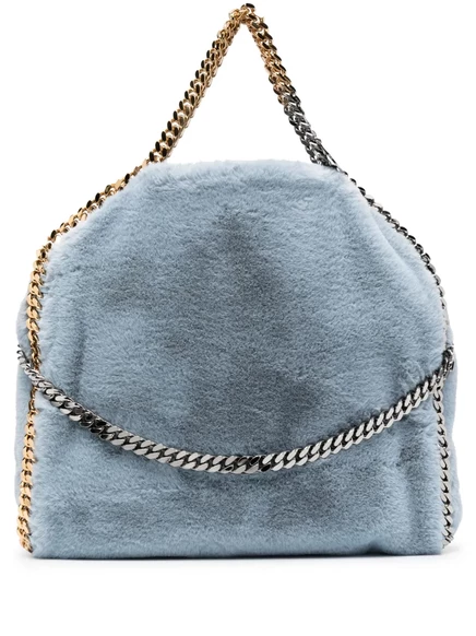 Женская сумка-тоут Stella McCartney Falabella из искусственного меха, голубая