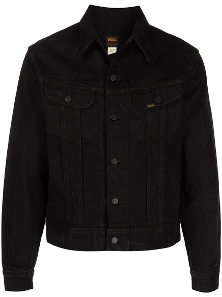 Джинсовая куртка дальнобойщика Ralph Lauren RRL black