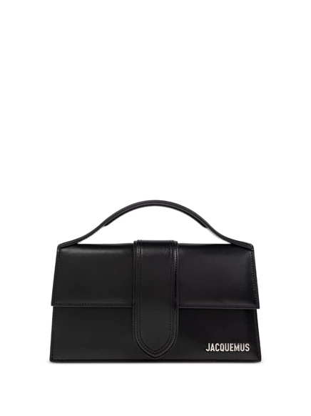 Кожаная сумка Jacquemus The Big Bambino с верхней ручкой black