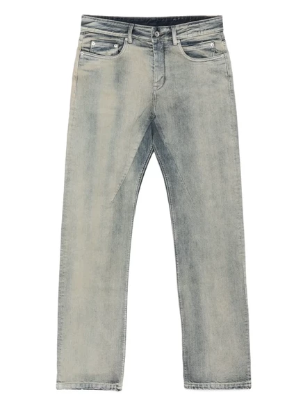 Мужские джинсы Rick Owens DRKSHDW с прострочкой, синие
