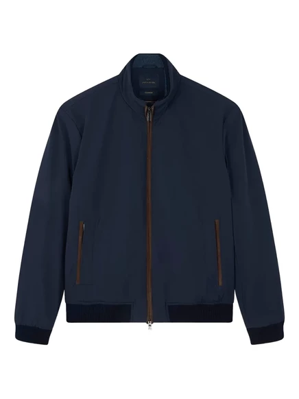 Мужской бомбер Paul & Shark с замшевыми деталями, синий