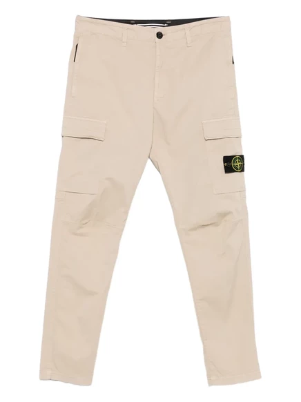 Мужские карго-брюки Stone Island с накладными карманами, бежевые