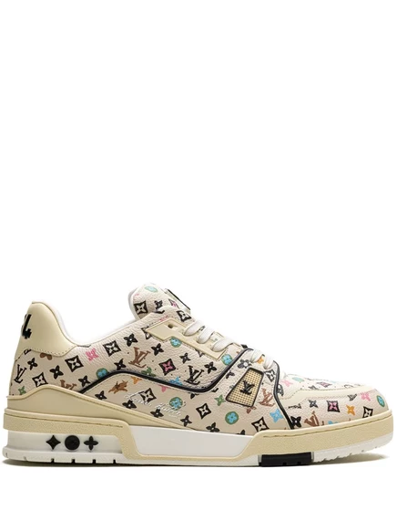 Мужские кроссовки Louis Vuitton Pre-Owned LV Trainer, бежевые
