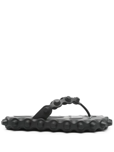 Шлепанцы с шипами от Alexander Wang  black