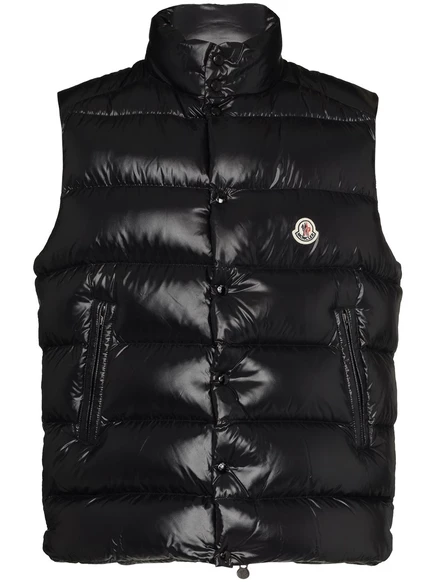 Жилет с подкладкой в виде нашивки с логотипом Moncler Tibb black