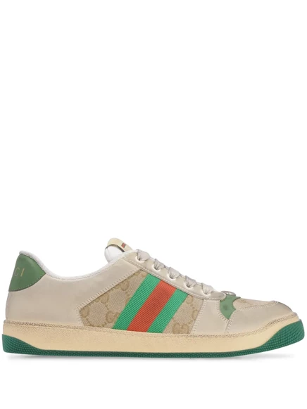 Кроссовки на шнуровке Gucci Screener neutrals