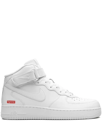 Мужские кроссовки Nike Air Force 1 x Supreme, белые