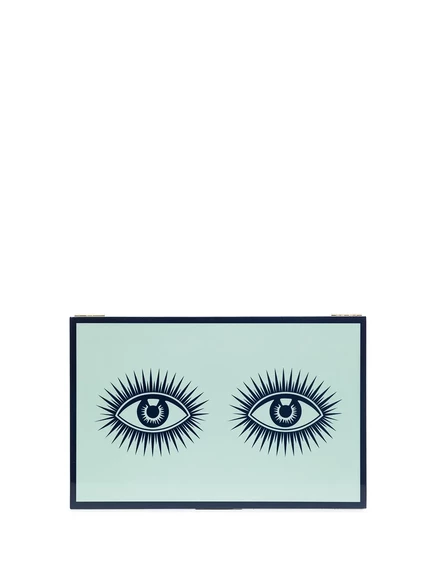 Шкатулка Jonathan Adler Le Wink лакированная, синяя