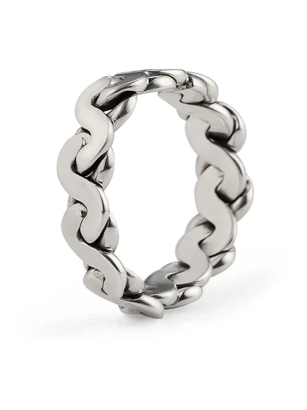 Кольцо Emanuele Bicocchi Infinity Loop, из серебра