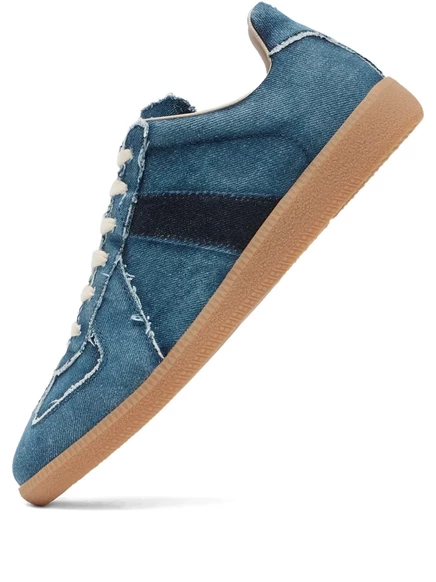 Кеды Maison Margiela на шнуровке в стиле реплики бренда Maison Margiela blue