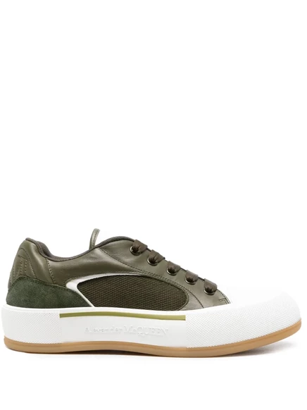 Мужские кроссовки Alexander McQueen Deck Plimsoll, зеленые
