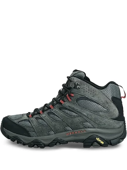 Мужские треккинговые ботинки merrell средней высоты, серые