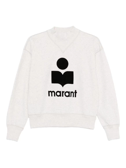 Толстовка с логотипом MARANT ÉTOILE Moby в полоску neutrals