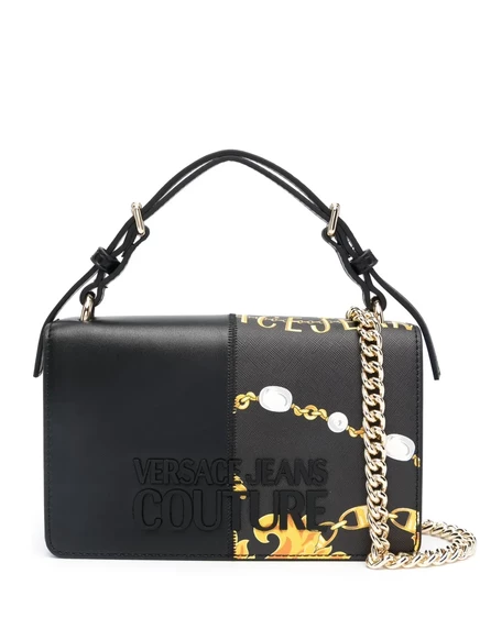 Сумка-тоут Versace Jeans Couture Chain с модным принтом black
