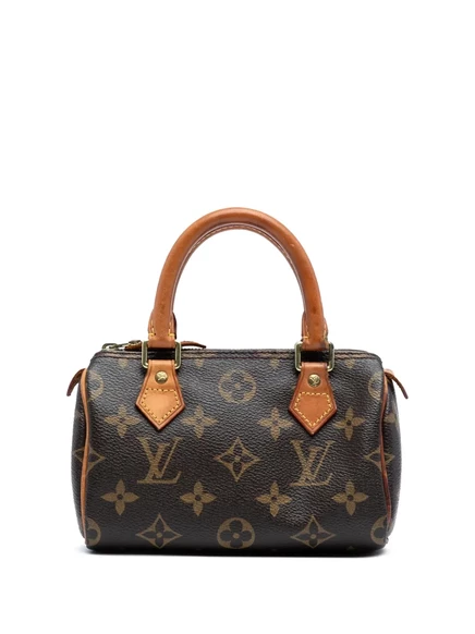 Сумка Louis Vuitton 2010 года выпуска с монограммой Mini Speedy HL, бывшая в употреблении brown