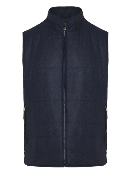 Жилет с подкладкой от Corneliani на молнии blue