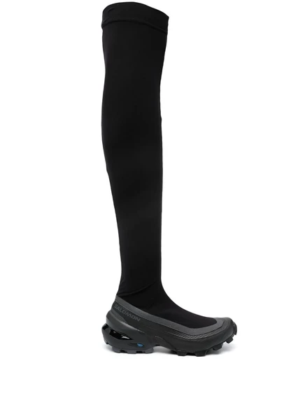 Массивные сапоги MM6 Maison Margiela X Salomon длиной до бедра black