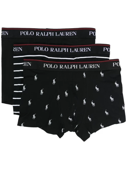 Мужские трусы Polo Ralph Lauren Classic Trunk 3 шт., черные