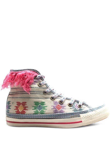 Унисекс высокие кеды Converse с бахромой, нейтральные