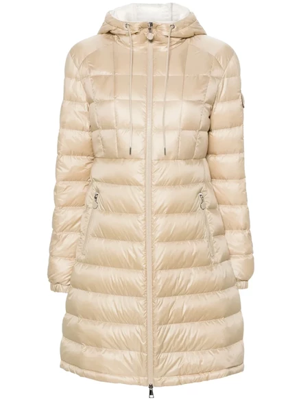 Женское стеганое пальто Moncler Amintore, бежевое