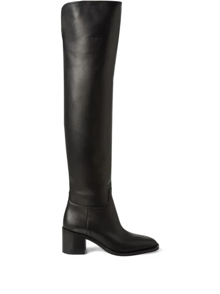 Кожаные ботфорты Barnet длиной 55 мм из коллекции Ralph Lauren Collection black